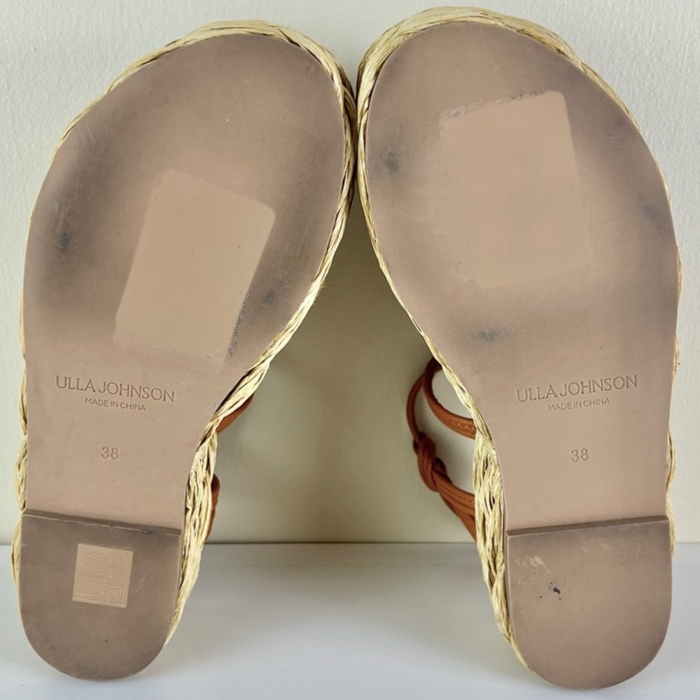 NEW ULLA JOHNSON LEATHER PLATFORM SANDALS - Picture 12 of 12
